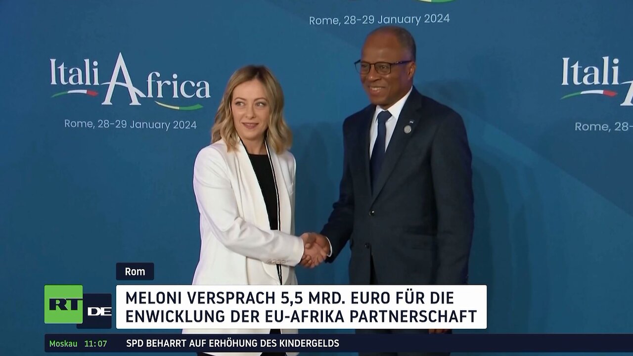 Afrika-Gipfel in Rom: Meloni verspricht Entwicklungshilfe zur Eindämmung illegaler Migration