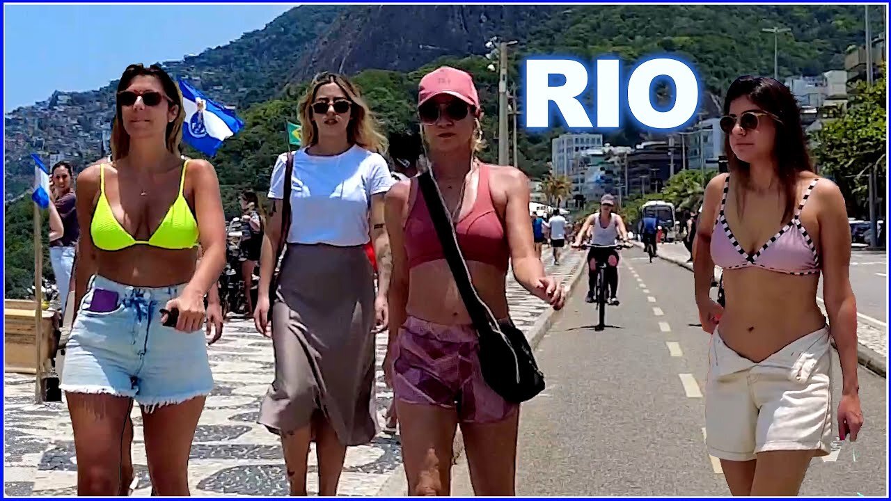 【4K】WALK 🇧🇷 🏖 Rio de Janeiro - 4K video 𝐇𝐃𝐑 - LEBLON