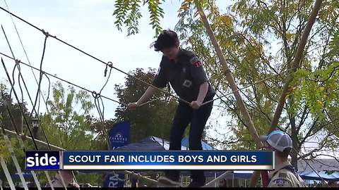 Scout Fair allows both boys and girls to participate for the first time