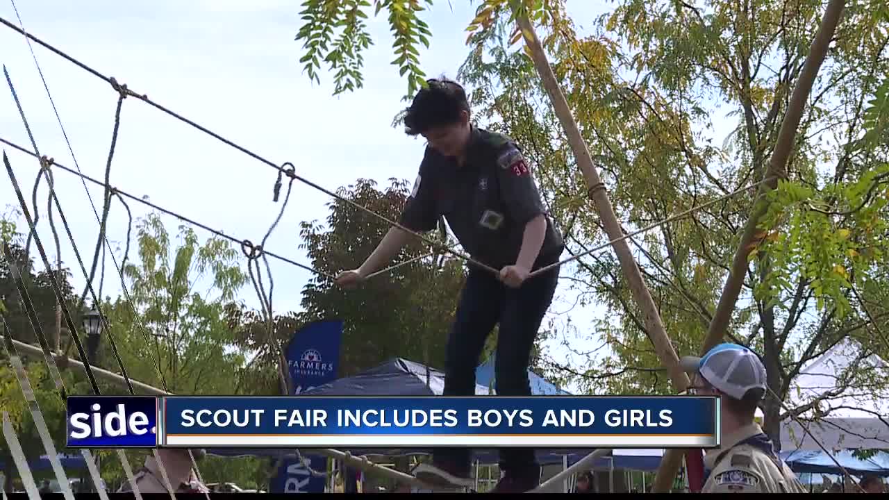 Scout Fair allows both boys and girls to participate for the first time