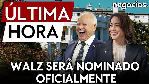 ÚLTIMA HORA | Tim Walz será nominado oficialmente como segundo de Kamala Harris esta noche