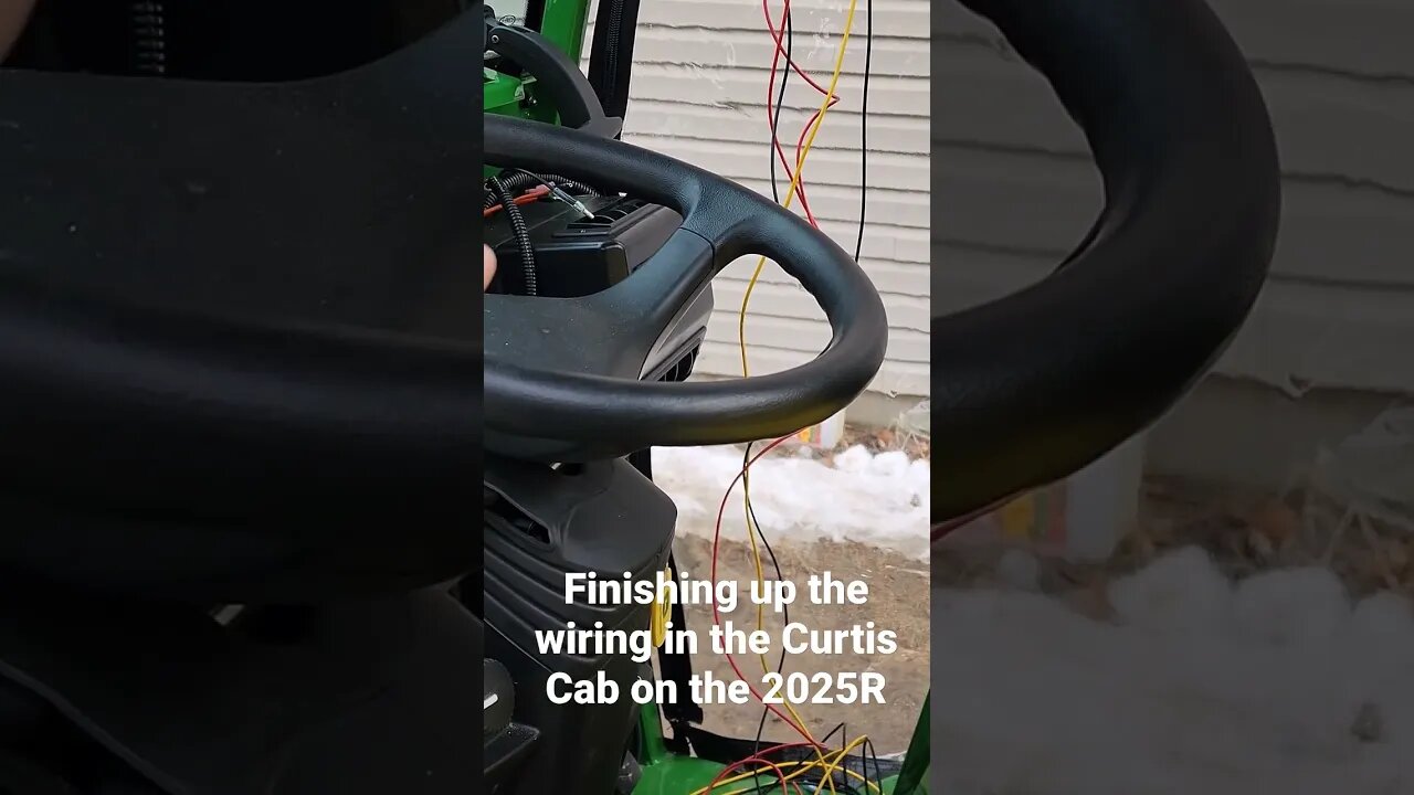 Finishing up the wiring on the #CurtisCab on the #2025R