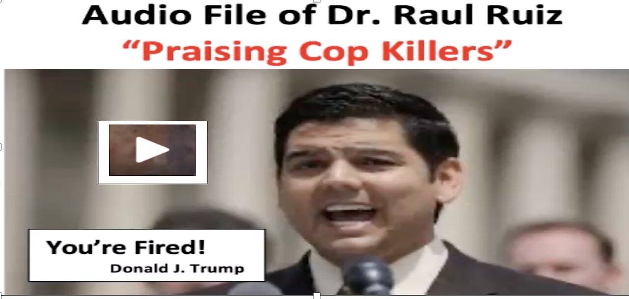 Police officials expose Candidate Dr. Raul Ruiz, Now Congressman, Coachella, California