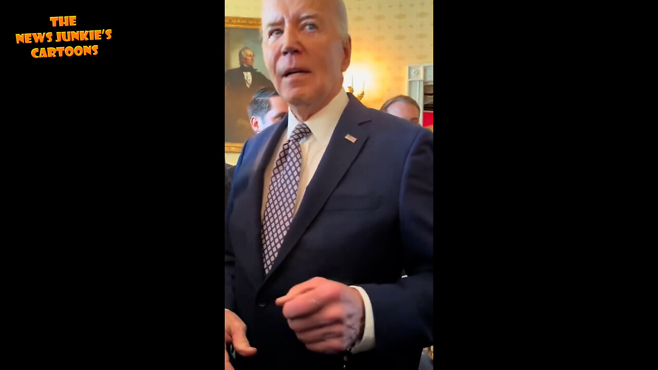 Biden scolds a reporter: "I know you're a typical press guy. You're grabbing me in front of this all of a sudden, and I trust you as far as I throw your phone. I can have a good arm, man. I can throw it a long way..."