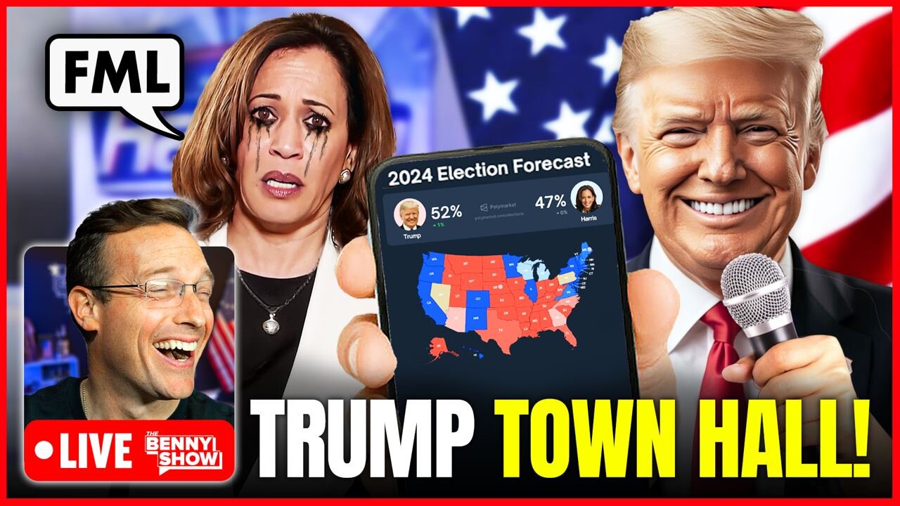 🚨Trump Town Hall LIVE Right NOW After Kamala Chickens Out of Fox Debate in FEAR