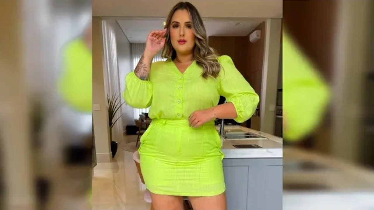 ✔️ CONJUNTO FEMININO CAMISA SAÍA VÁRIAS CORES PLUS SIZE LINHA PREMIUM