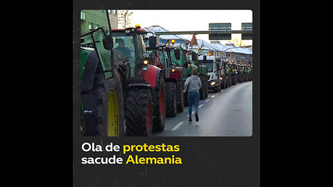 Agricultores alemanes bloquean las principales carreteras del país