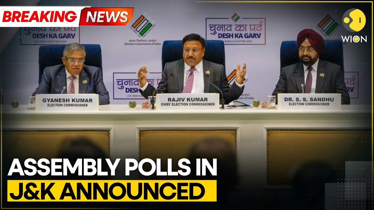 BREAKING: Election Commission announces dates for Jammu and Kashmir assembly polls | WION News