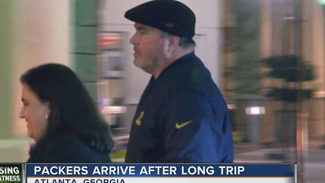 Packers Arive in Atlanta