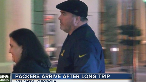 Packers Arive in Atlanta