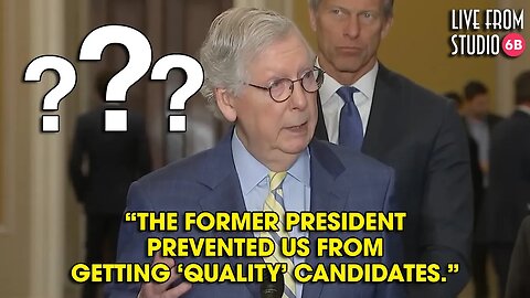 Mitch McConnell Blames Midterm Results on Trump!