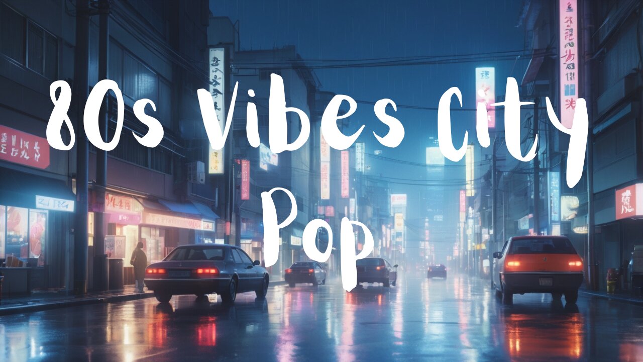 80s Vibes City Pop - Japanese Lofi ☂️ Rain Ambience | Chillhop / Study / Focus / Relax