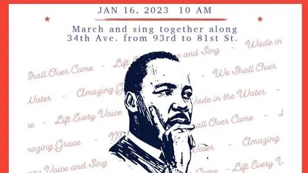 From the #MLKDay2023 #MLK #MLKJr #mlkday March 93rdst-81st St&37th av 1/16/23 hosted by @34_ave