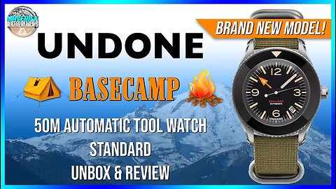 New Vintage! | Undone Basecamp 50m Automatic Microbrand Tool Watch Standard Unbox & Review