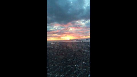 60th floor of One Dalton in Boston, as we installed all the cellphone equipment in the building!!