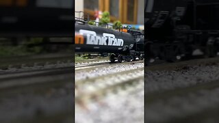 N Scale Kato Macs pulling a tank train