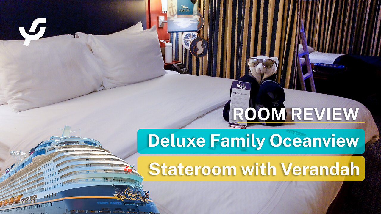 Deluxe Family Oceanview Stateroom with Verandah | Disney Dream Walkthrough | Room 10620