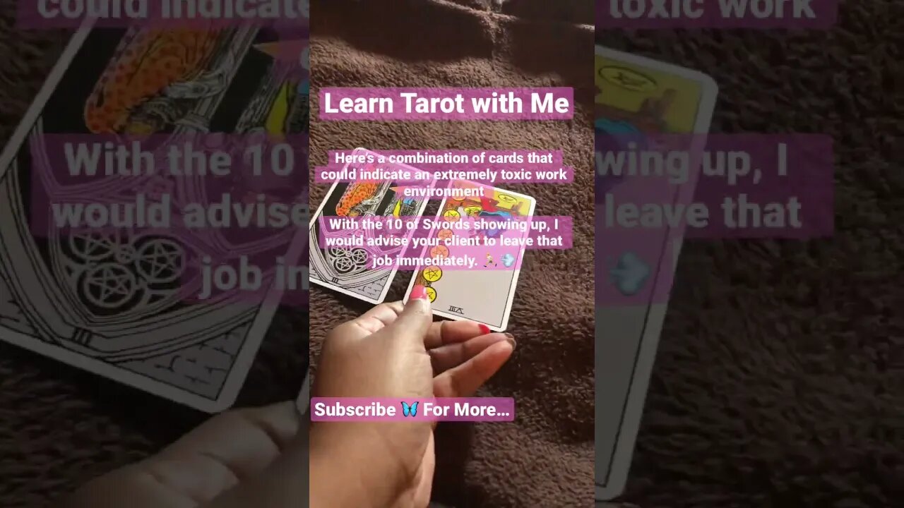 Example of a Toxic Work Environment Tarot Spread 🦋 Tarot Shorts