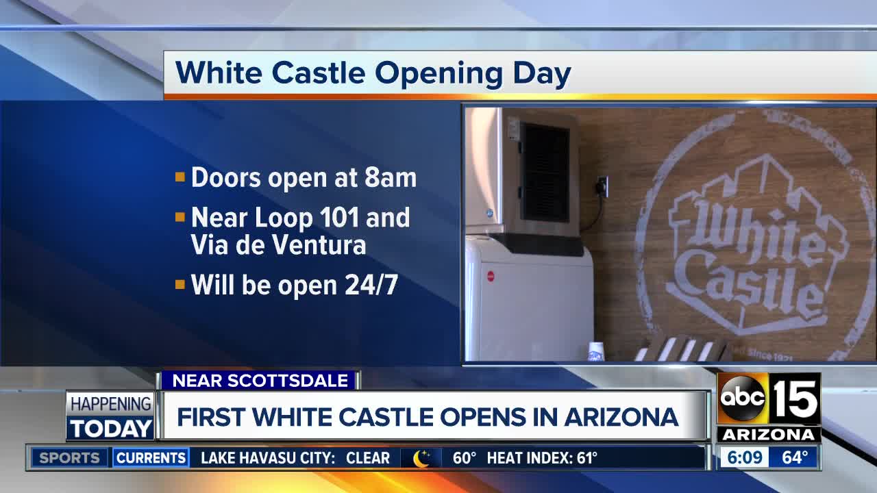 White Castle opens in Arizona Wednesday