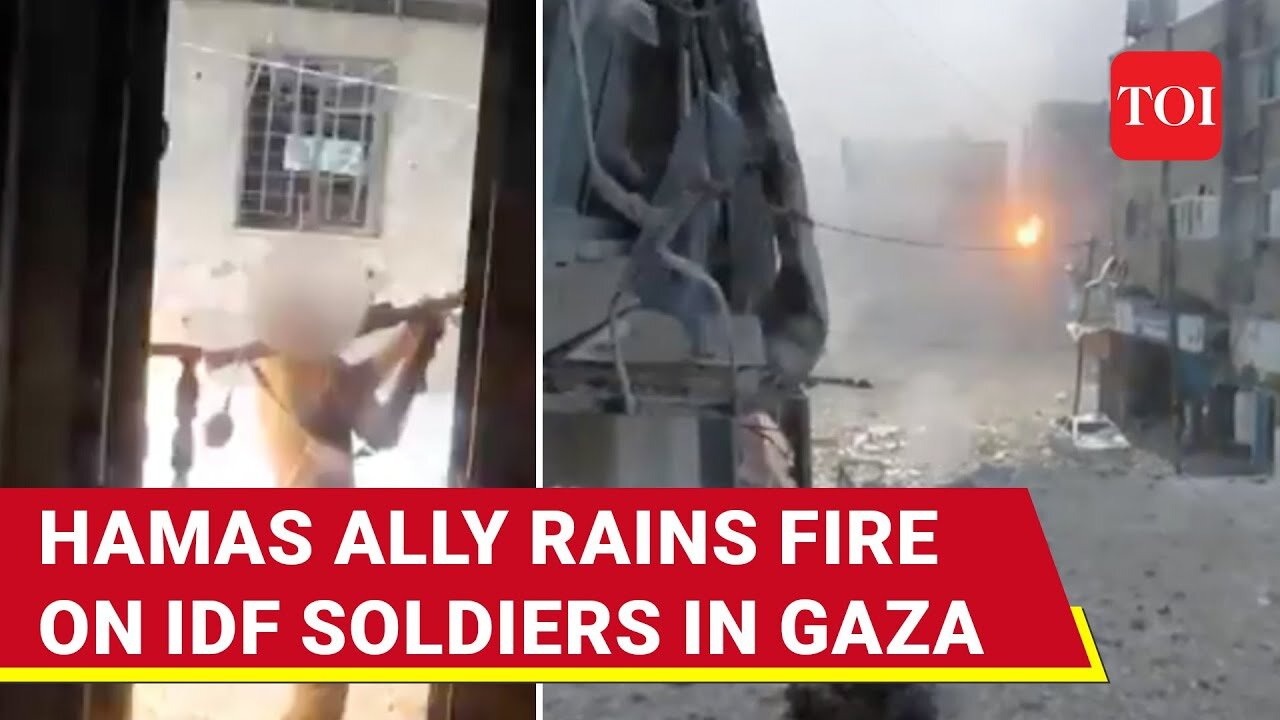 IDF Troops Hiding In Gaza Building Attacked By Palestinian Fighters; Powerful Strike Caught On Cam