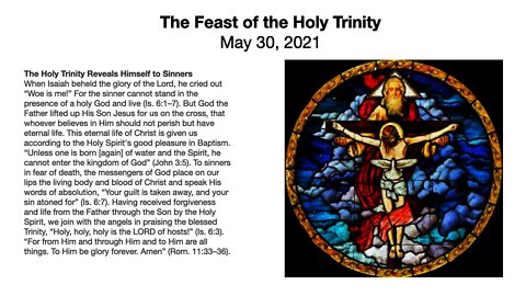 The Festival of the Holy Trinity - May 30, 2021