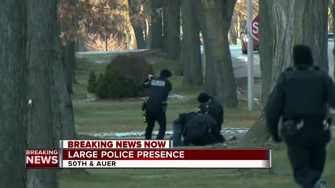 Police take down suspect near 50th and Auer