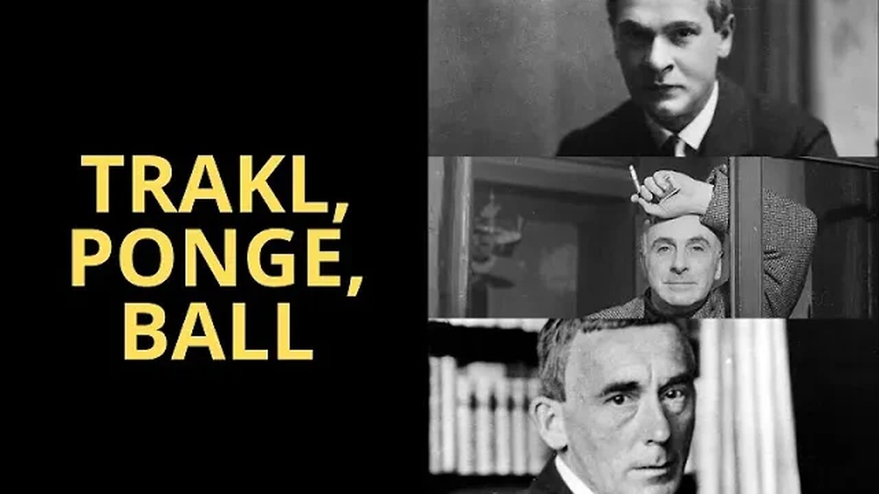 A POESIA DE GEORG TRAKL, FRANCIS PONGE E HUGO BALL