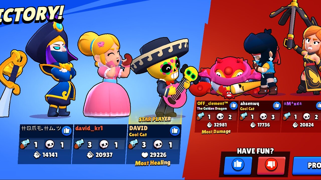 Playing brawl stars