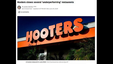 Hooters Closing All Over the Country