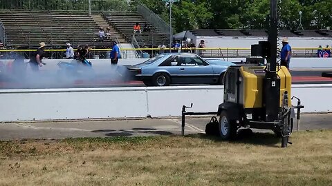 Mustang burnout Byron dragway no prep