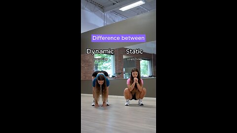 Dynamic vs Static stretching