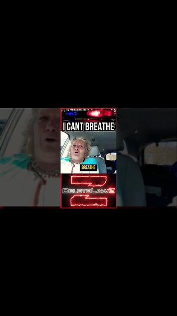 White Woman: I can’t Breathe. Cop arrested for illegal stuff that rhymes with Seth