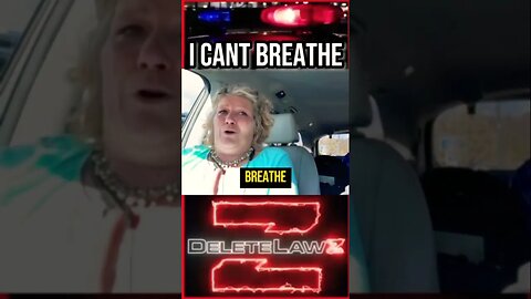 White Woman: I can’t Breathe. Cop arrested for illegal stuff that rhymes with Seth