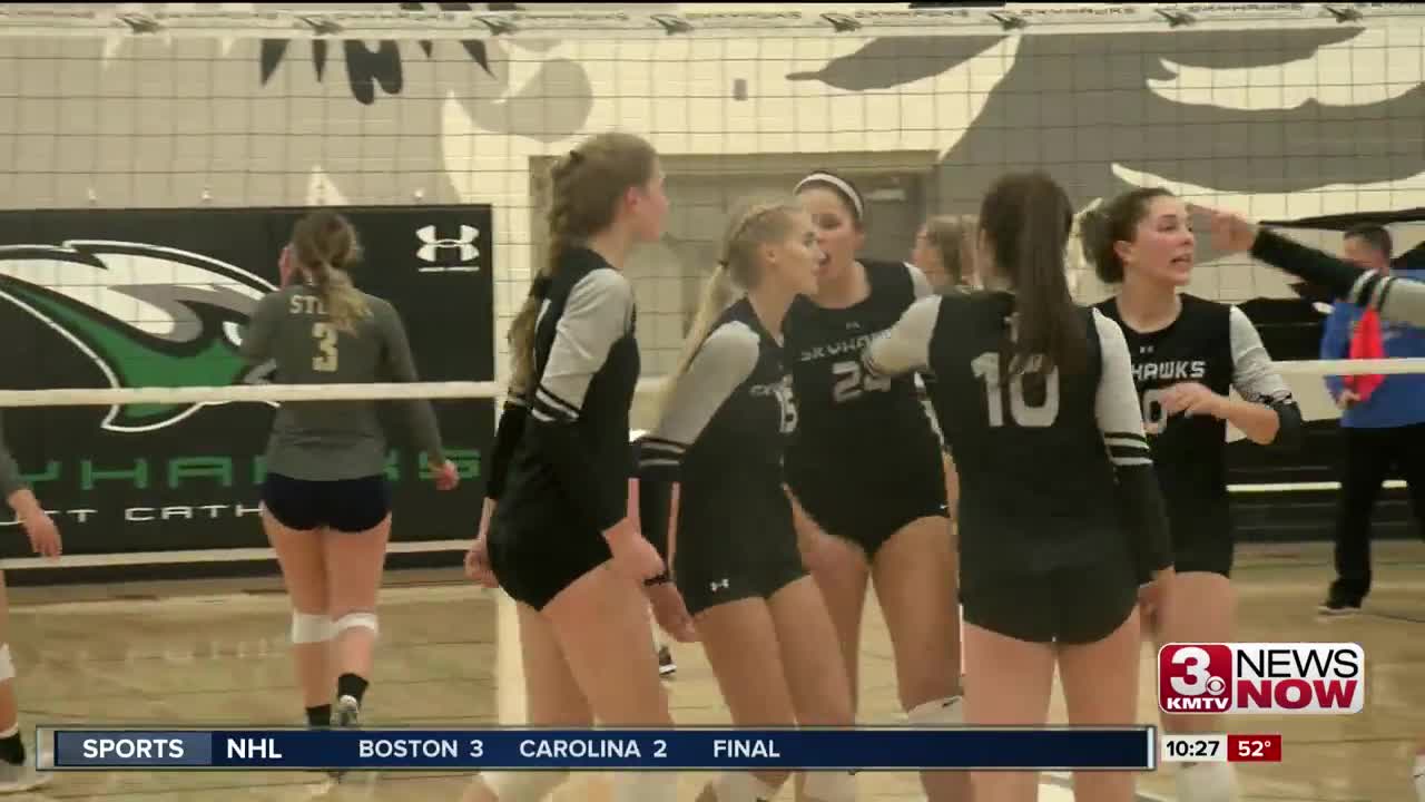 High School Volleyball Class B-2 Subdistrict Finals: Omaha Skutt vs. Elkhorn South