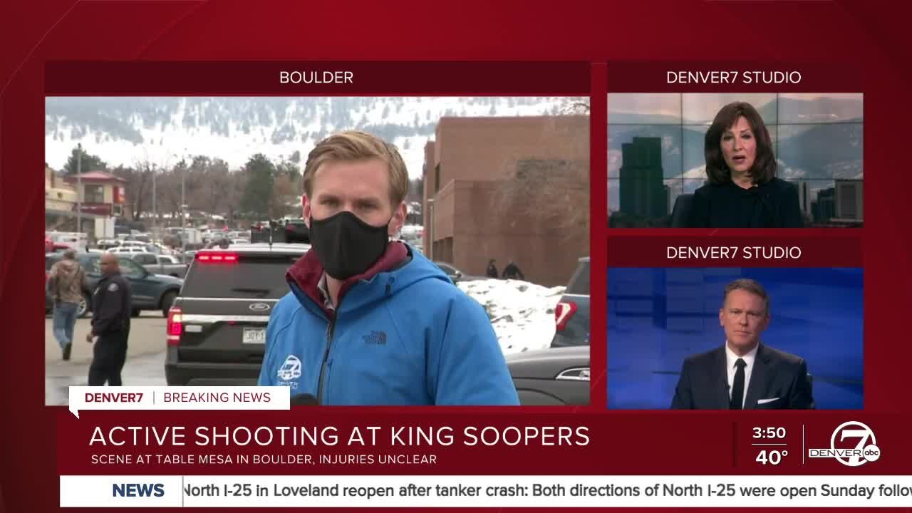 Active shooter situation at Boulder King Soopers, public advised to avoid the area