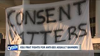 KSU frat fights for anti-sexual assault banners