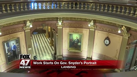 Work on Snyder's official portrait has begun