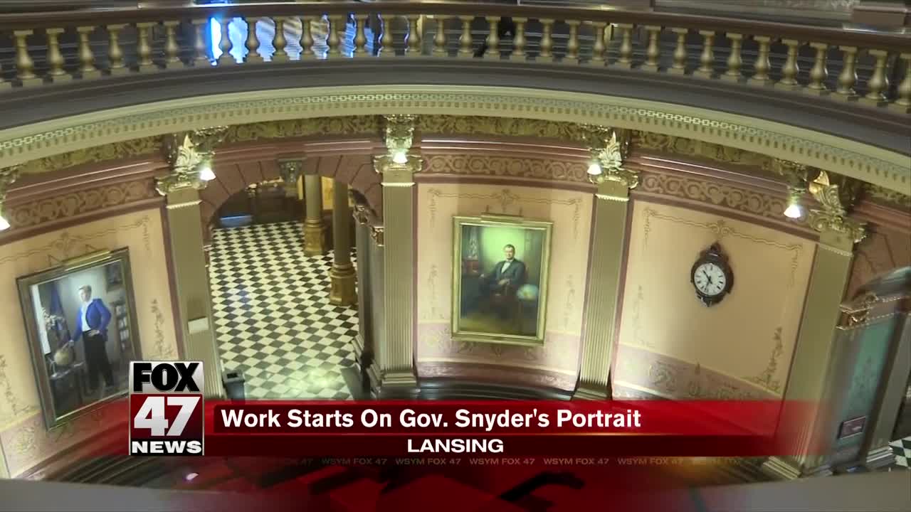 Work on Snyder's official portrait has begun