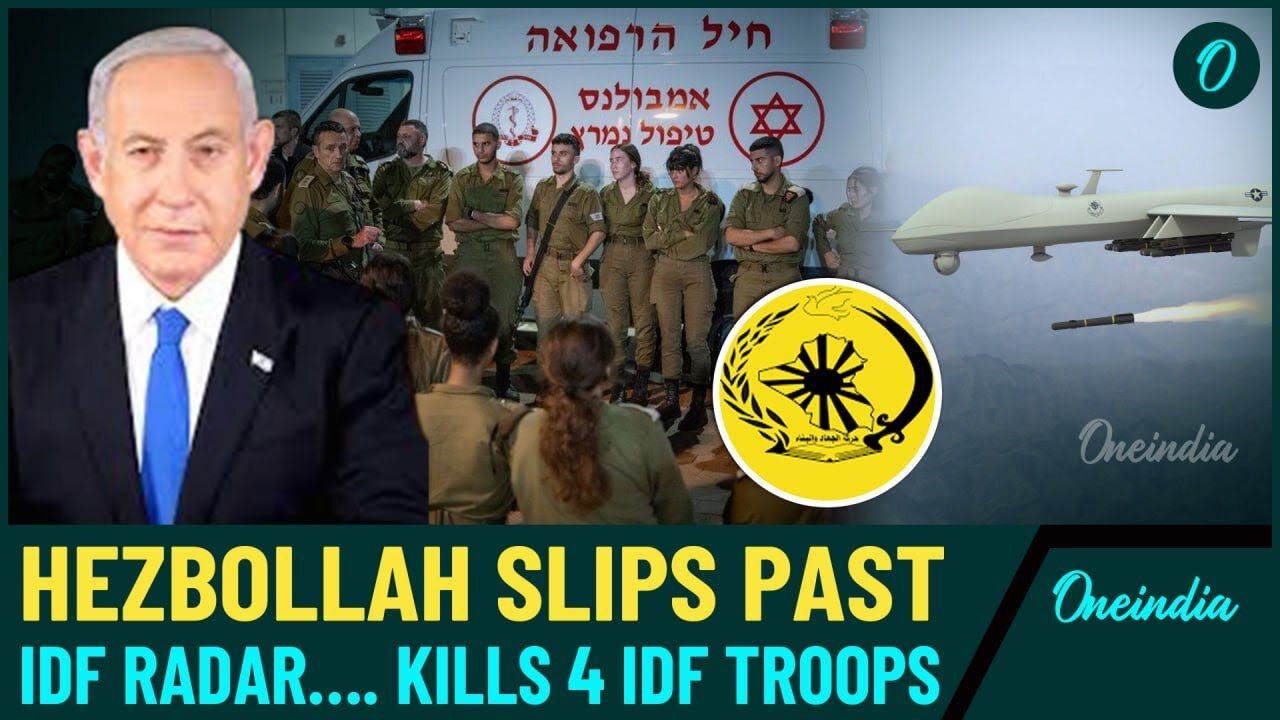 Hezbollah’s ‘Invisible’ Drone Evades IDF Radar, Kills Four in Suprise Attack on Training Base| Watch