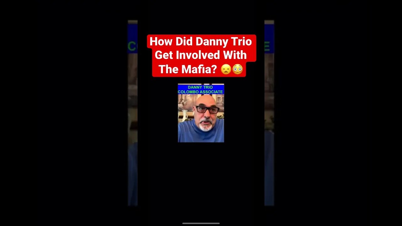 How Did Danny Trio Get Involved With The Mafia ?😦😳 #mafia #mob #truecrime #colombo #gangster