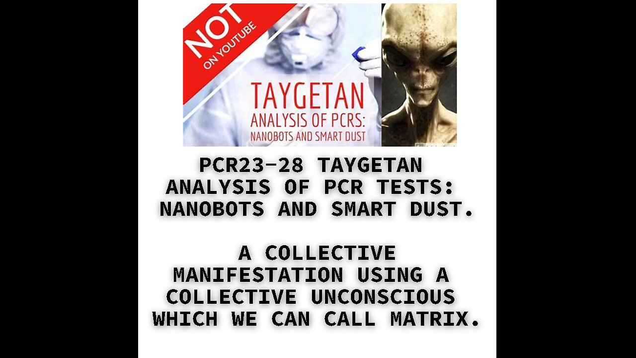 PCR23-28 TAYGETAN ANALYSIS OF PCR TESTS: NANOBOTS AND SMART DUST. A COLLECTIVE MANIFESTATION USING A