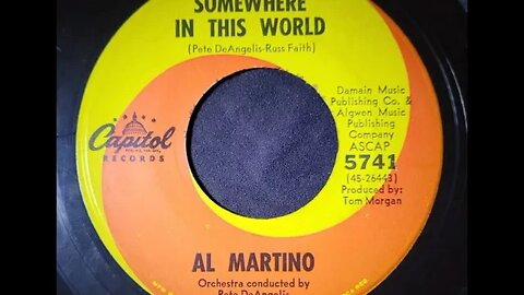 Al Martino - Somewhere in This World