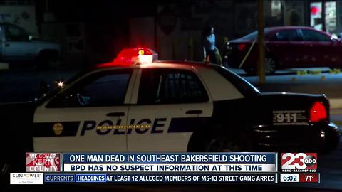 One man dead in southeast Bakersfield shooting