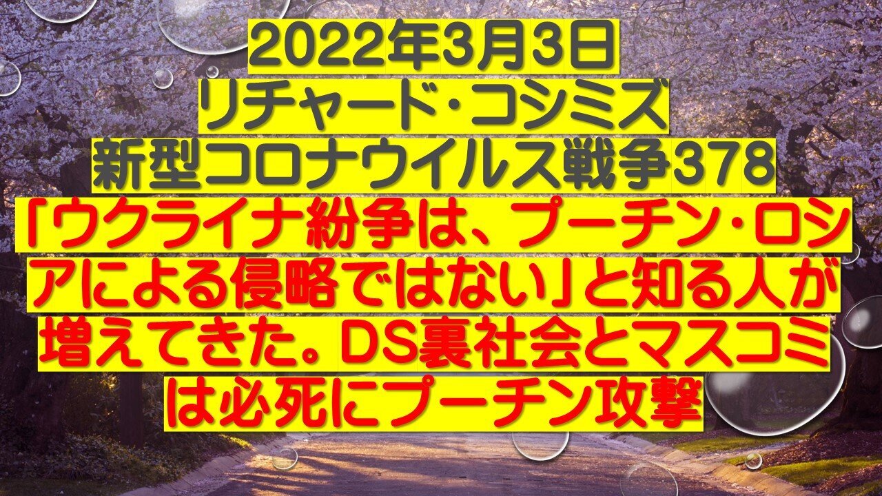 2022.03.03 リチャード・コシミズ新型コロナウイルス戦争378
