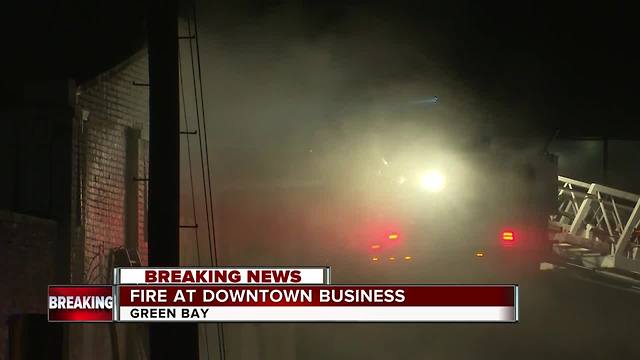 Crews battling fire at Sunrise Oriental Market in Green Bay