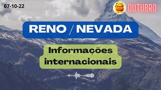 RENO NEVADA Informações internacionais