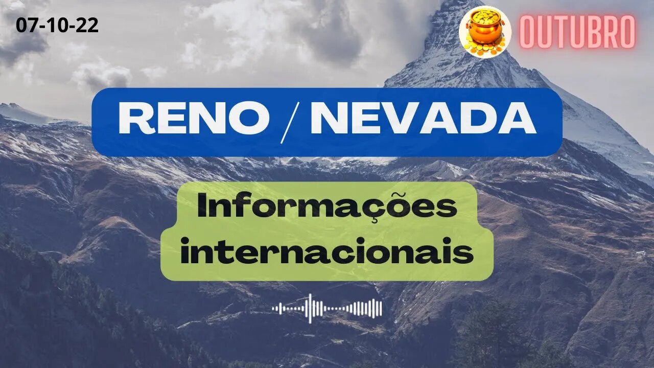RENO NEVADA Informações internacionais