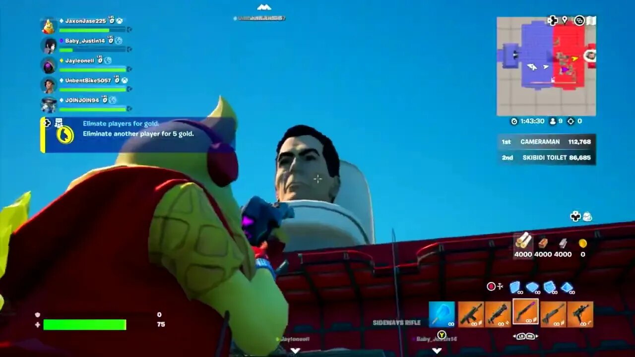 Playing FORTNITE