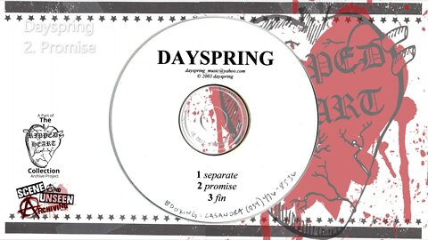 Dayspring 💿 Demo (2003 Full 3-Song CD). Canton, Michigan "A little like Beloved, Dead Poetic, Emery"