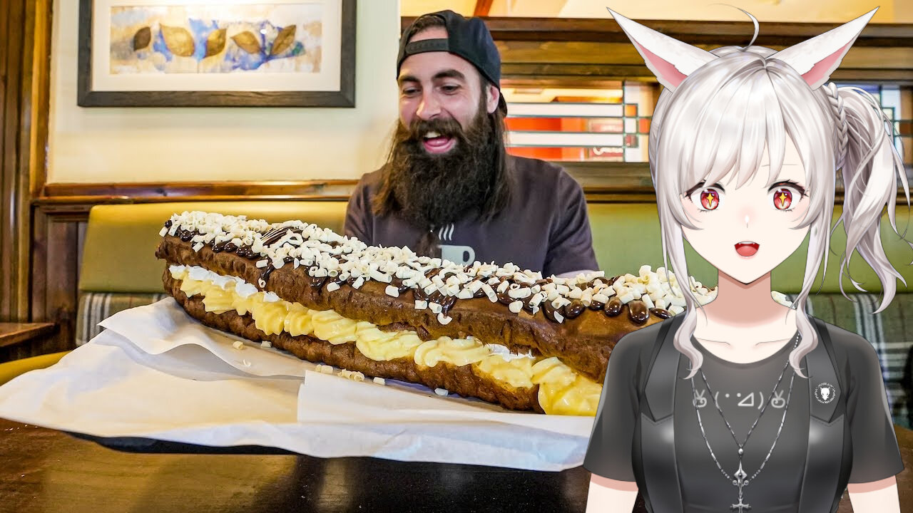 That Viral Giant Eclair Challenge || Beardmeetsfood